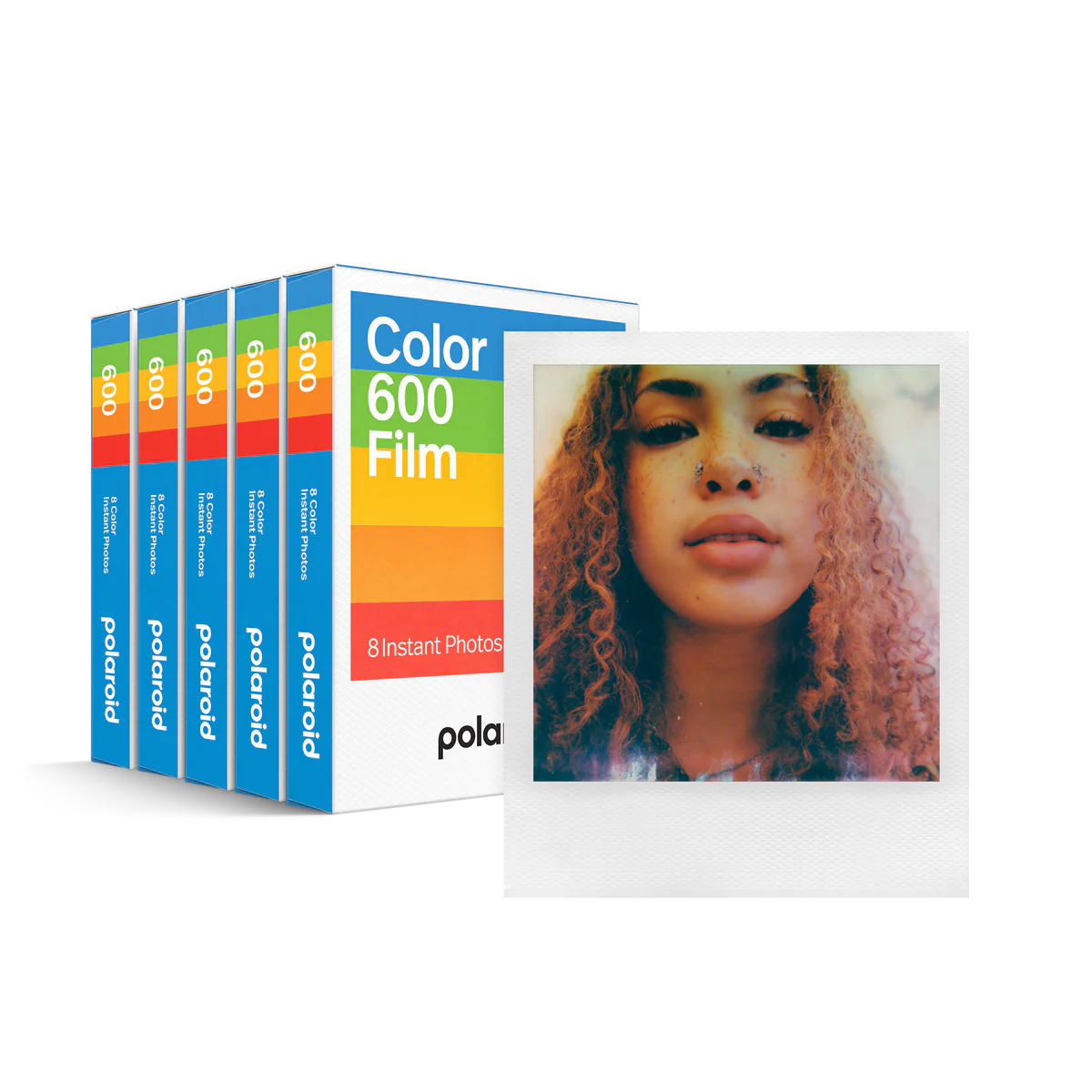 Polaroid Color 600 Film 40-Photo Pack – White Frame – product main image