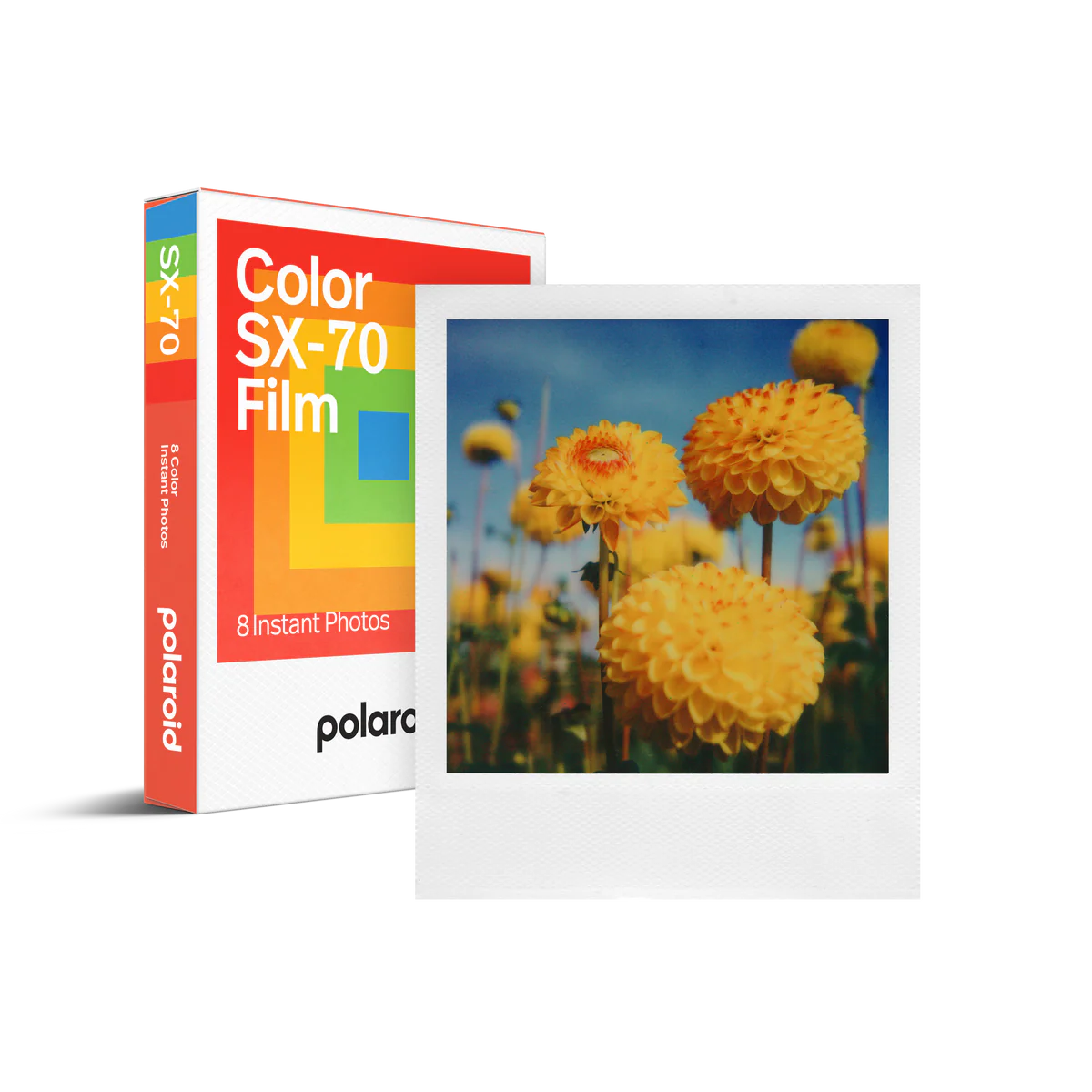 Polaroid Color SX-70 Film – White Frame – product main image