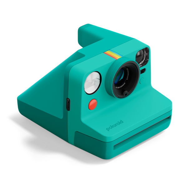 Polaroid Now Gen 3 Teal 藍綠色即影即有相機－官方 3/4 前角度產品圖