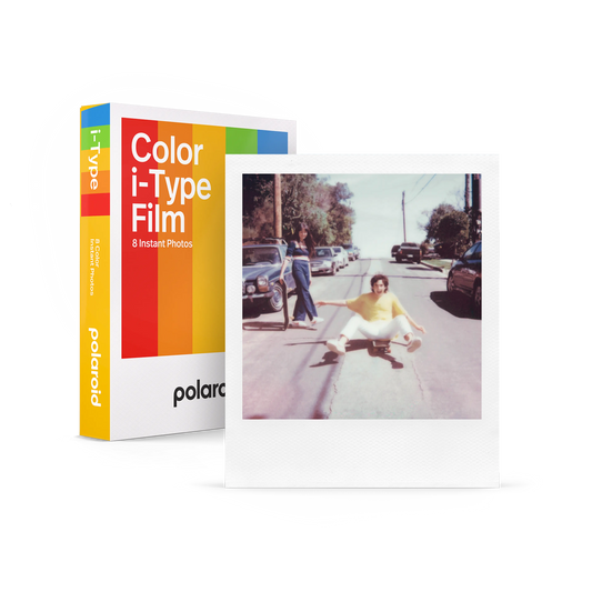Polaroid Color i-Type Film – White Frame – product main image