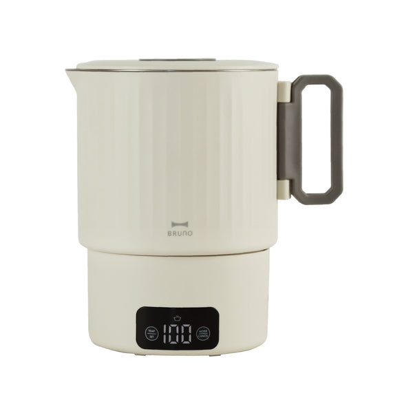 BRUNO 雙電壓電子溫控電煮鍋 BAK816－米灰色產品圖